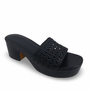 Vince Margo Women's Size US 8 Woven Black Sandals NWOB